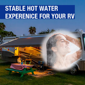 Lrichy installation guide in use with parts during RV heater service