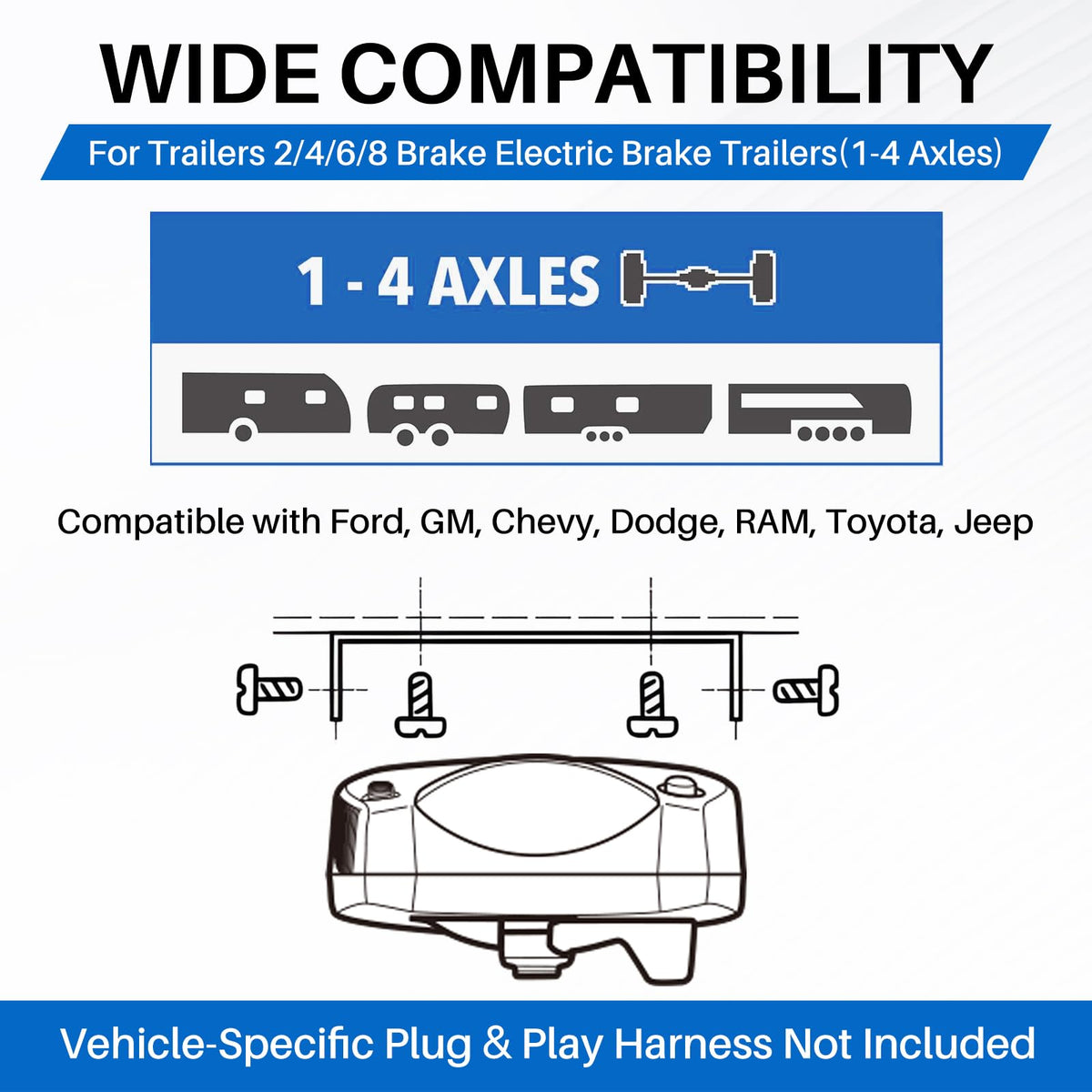 Lrichy installation hardware kit laid out for versatile mounting and quick fitment