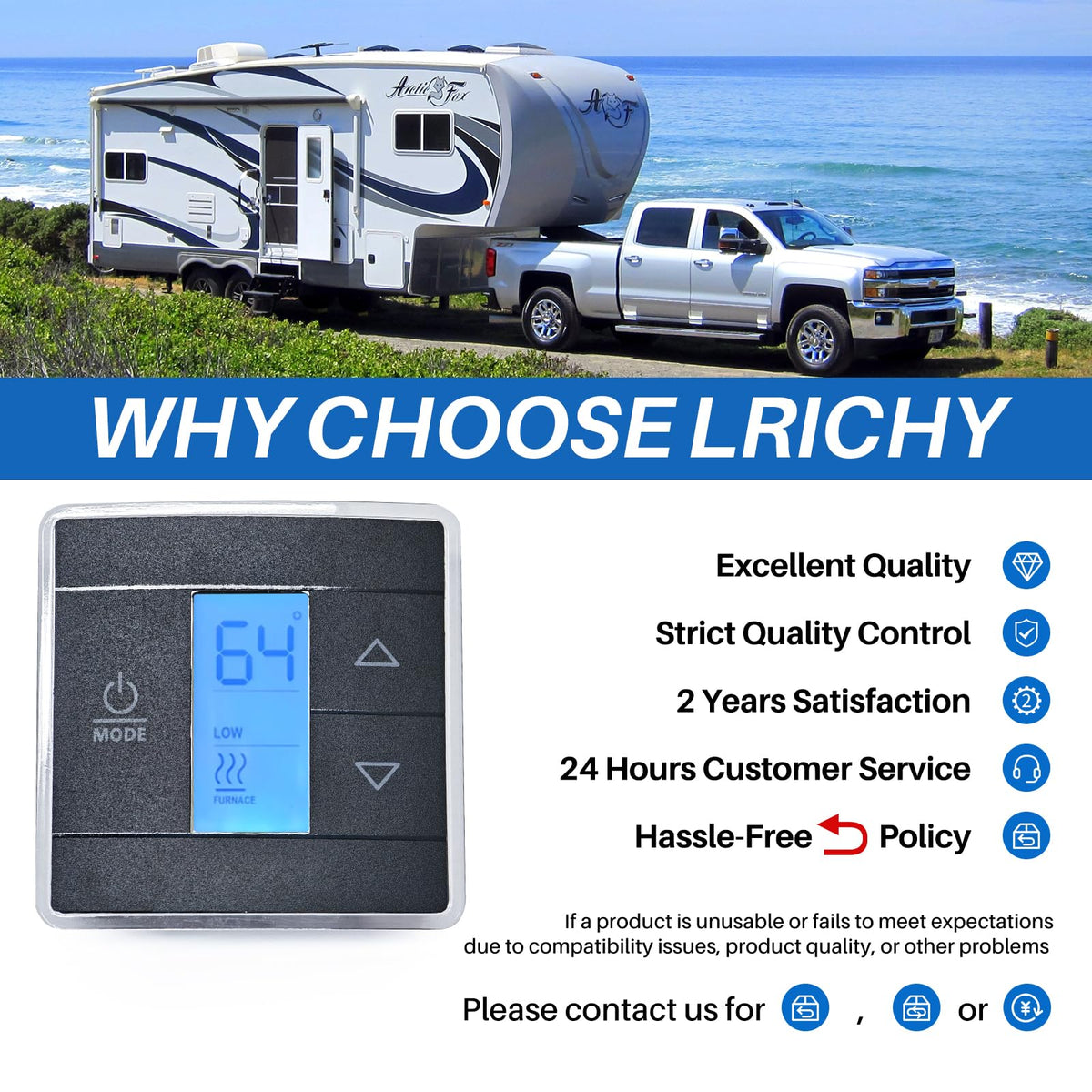 Lrichy boxed product with manual ensuring quick setup and reliable after-sales support