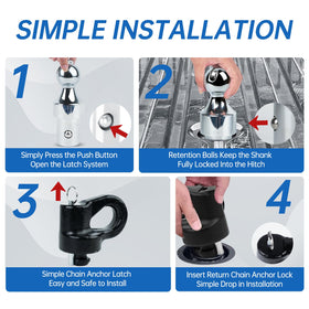 Lrichy cast-steel safety chain anchors detail demonstrating secure attachment