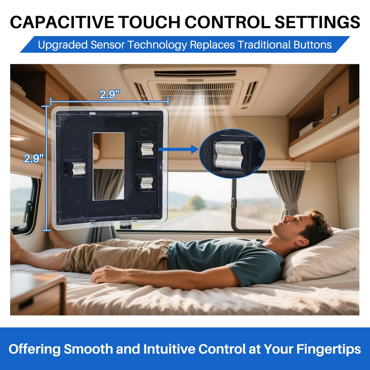 Lrichy side profile showing slim depth and secure mounting benefit for tight RV spaces