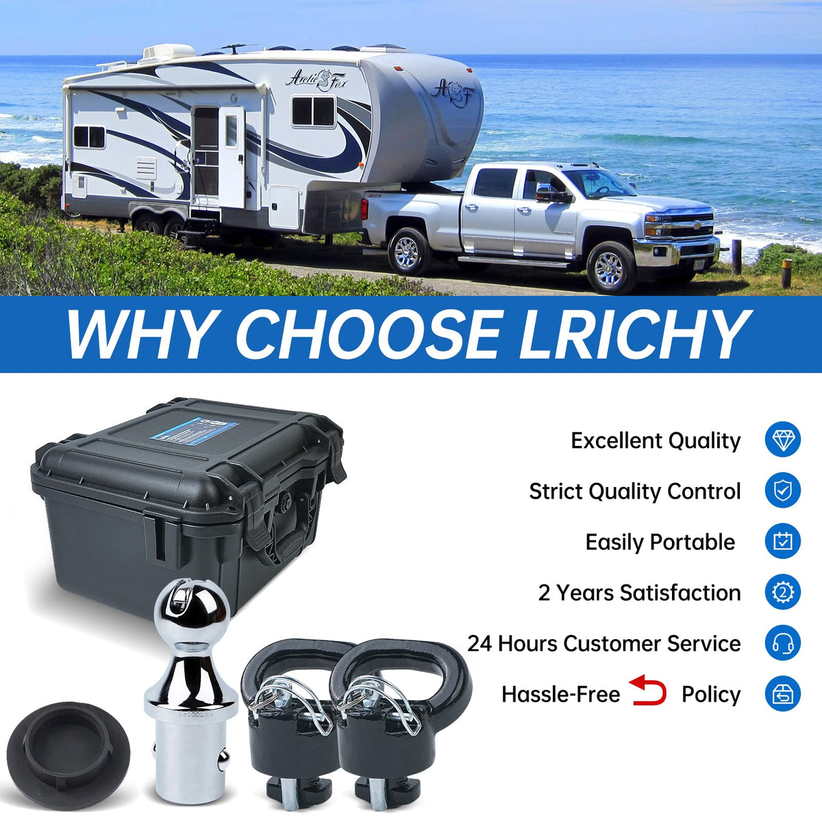 Lrichy size comparison next to tape measure confirming compact portability