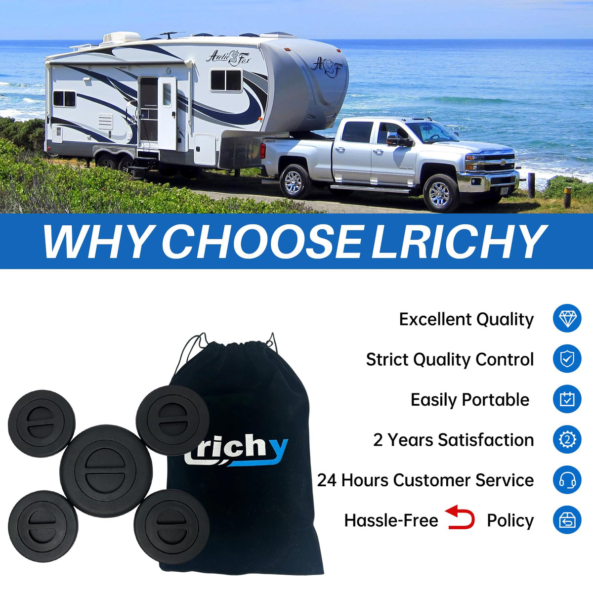 lrichy warranty and label detail showing 2-year support benefit