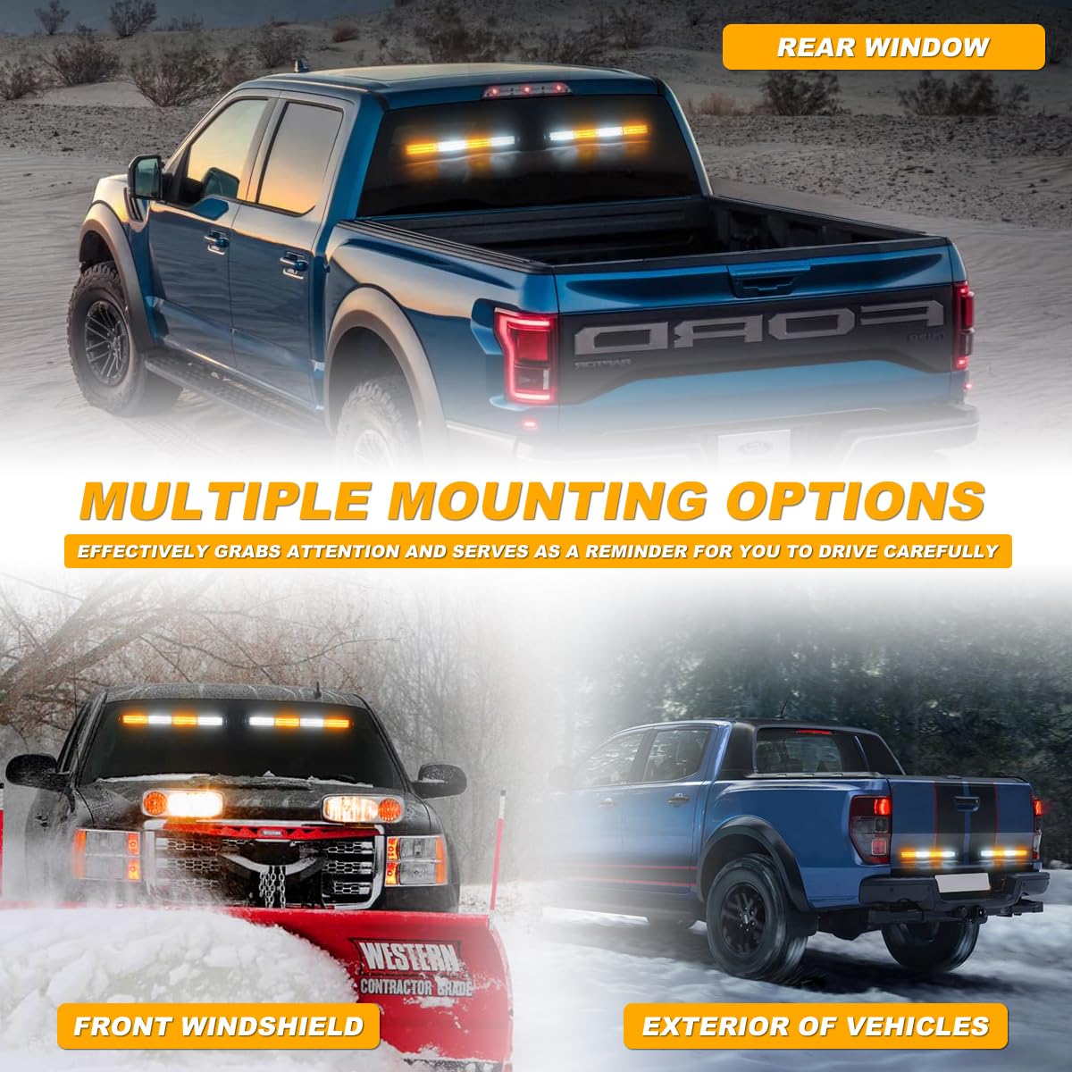 LRTER light bar next to a hand showing compact size and easy portability benefit