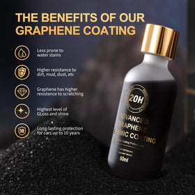 lsavrua graphene coating texture close-up demonstrating fine nano-structure and durability