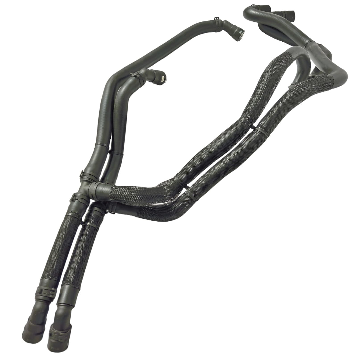 LSDZWORK front assembly overview showing complete heater hose kit and fitment benefits