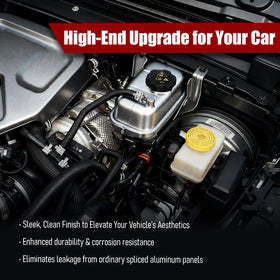 LSHDLAM reservoir mounted in Jeep engine bay illustrating direct OEM fit
