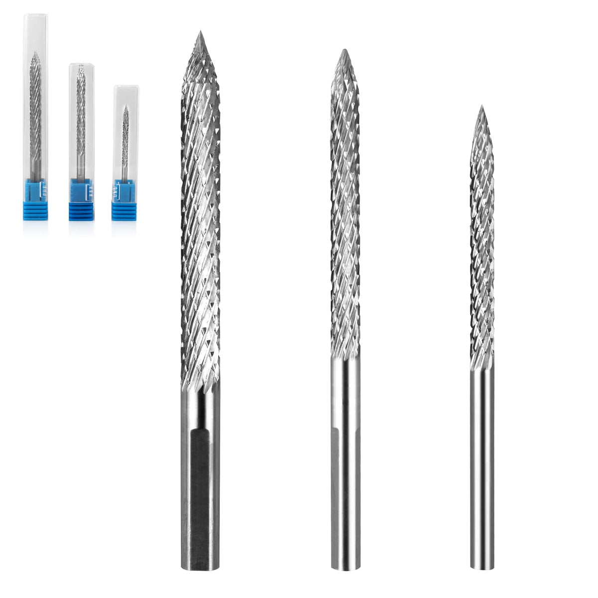 LSTOPGO front packaging showing three repair drill bits and kit benefits