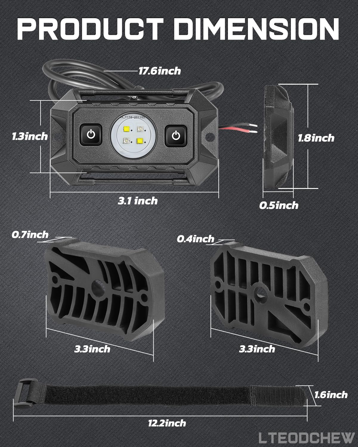 LTEODCHEW switch and wiring detail enabling easy mode control and hookup