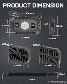 LTEODCHEW switch and wiring detail enabling easy mode control and hookup