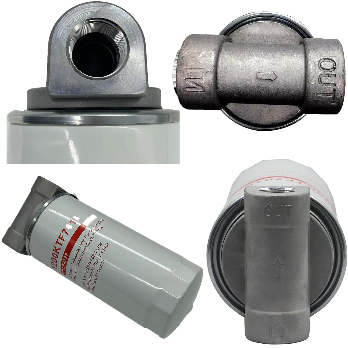 LTZLL filter next to a hand for size and scale comparison during service