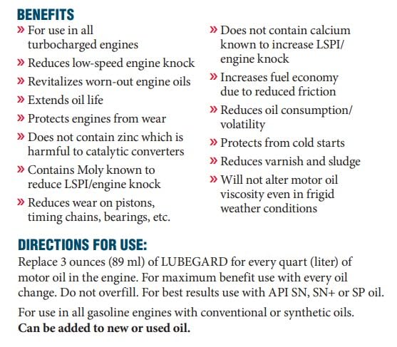 Lubegard 30015 with funnel and rag, highlighting tools for a clean application
