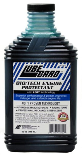 Lubegard 40902 front label showing product benefits and LXE technology
