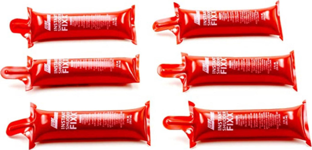Lubegard Dr. Tranny front packaging showing six 2 oz tubes and application benefit
