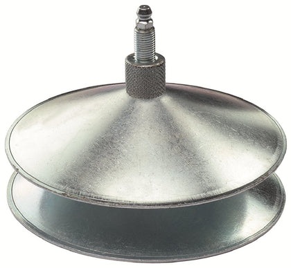 LubriMatic steel bearing packer front view showing threaded post and rugged construction for fast packing
