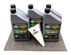Lucas oil funnel and absorbent pad included for spill-free pouring and cleanup