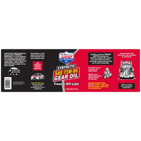 Lucas Oil 10048 pouring close-up showing smooth synthetic texture for reliable gear protection