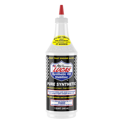 Lucas Oil front label showing product and benefits