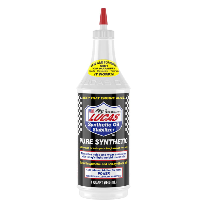 Lucas Oil front label showing product and benefits