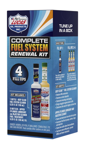 Lucas Oil 10966 front packaging showing kit contents and benefits
