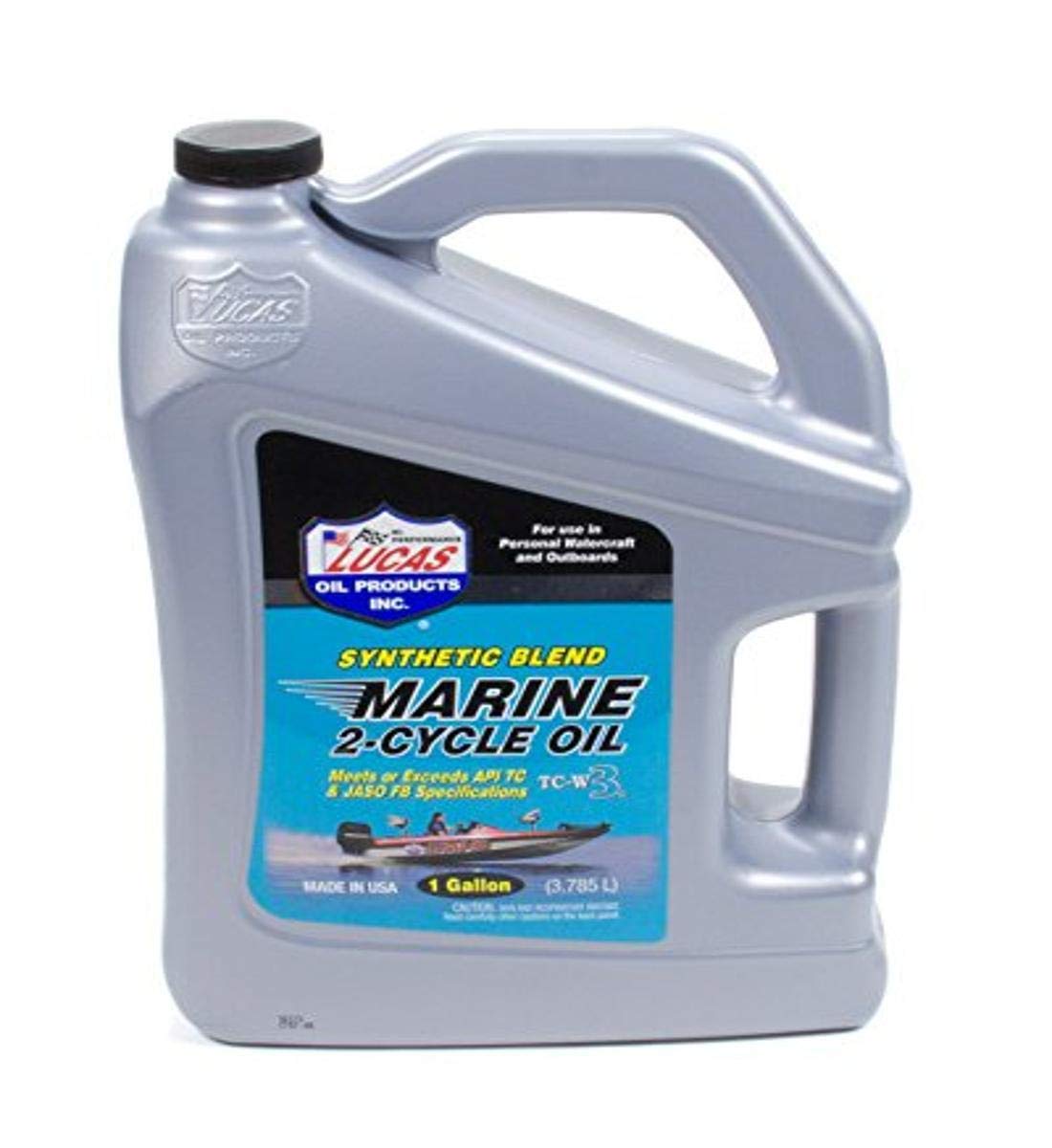 Lucas Oil 1-gallon jug front view showing label and easy-pour handle for reliable lubrication