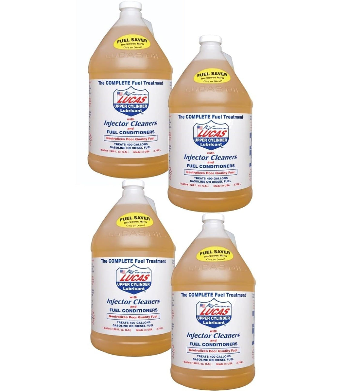 Lucas Oil front label showing product identity and benefits