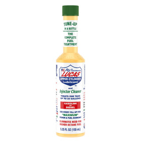 Lucas Oil front packaging showing bottle and pack, highlights convenience and protection