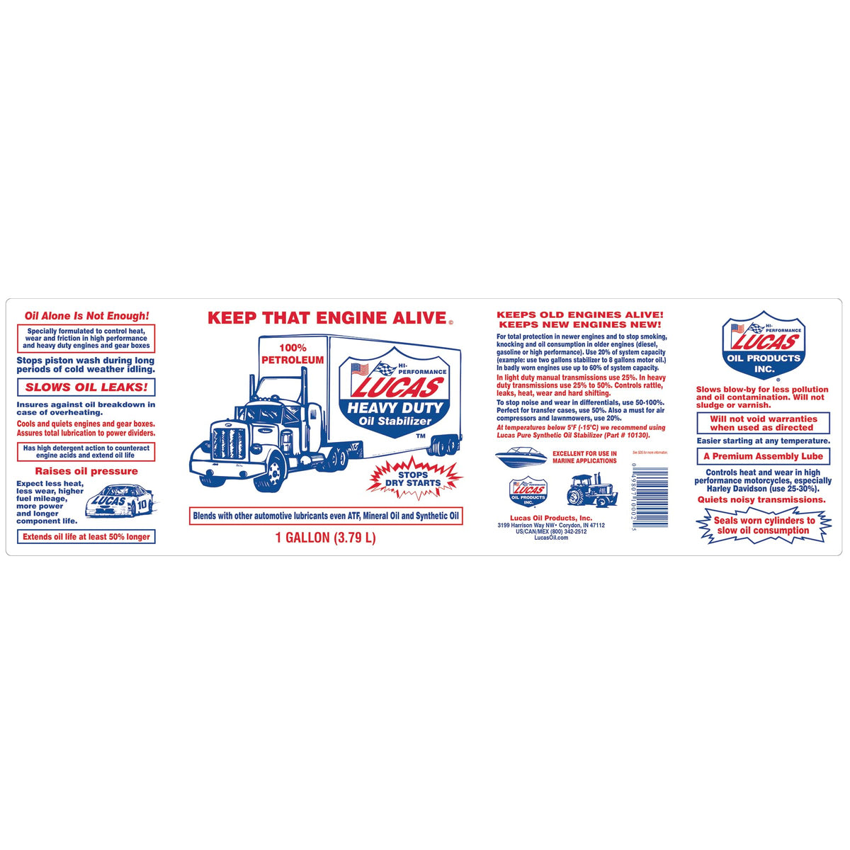 Lucas Oil applied in an engine bay showing reduced noise and wear benefits