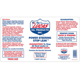 Lucas Oil close-up of fluid texture highlighting conditioning formula that restores seals