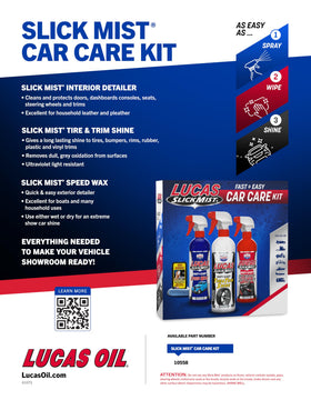 Lucas Oil bottle being applied to car surface demonstrating fast application