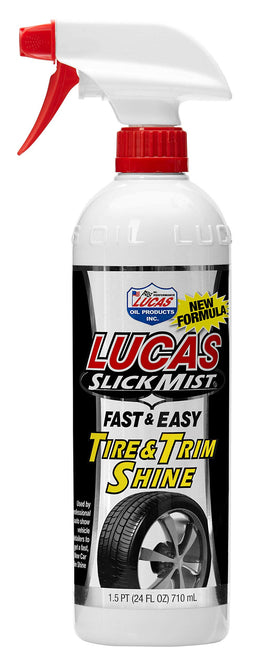 Lucas Oil on a shiny vehicle in driveway showing showroom-like finish