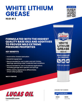 Lucas Oil grease application closeup on hinge demonstrating smooth spread and friction reduction