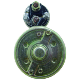 LUCAS starter mounting flange holes showing three-bolt secure fit