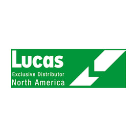 LUCAS starter next to ruler for scale, shows compact design and mounting layout