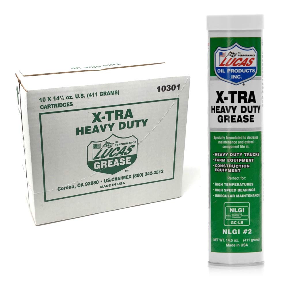 Lucas Oil cartridge front view showing label and pack benefit
