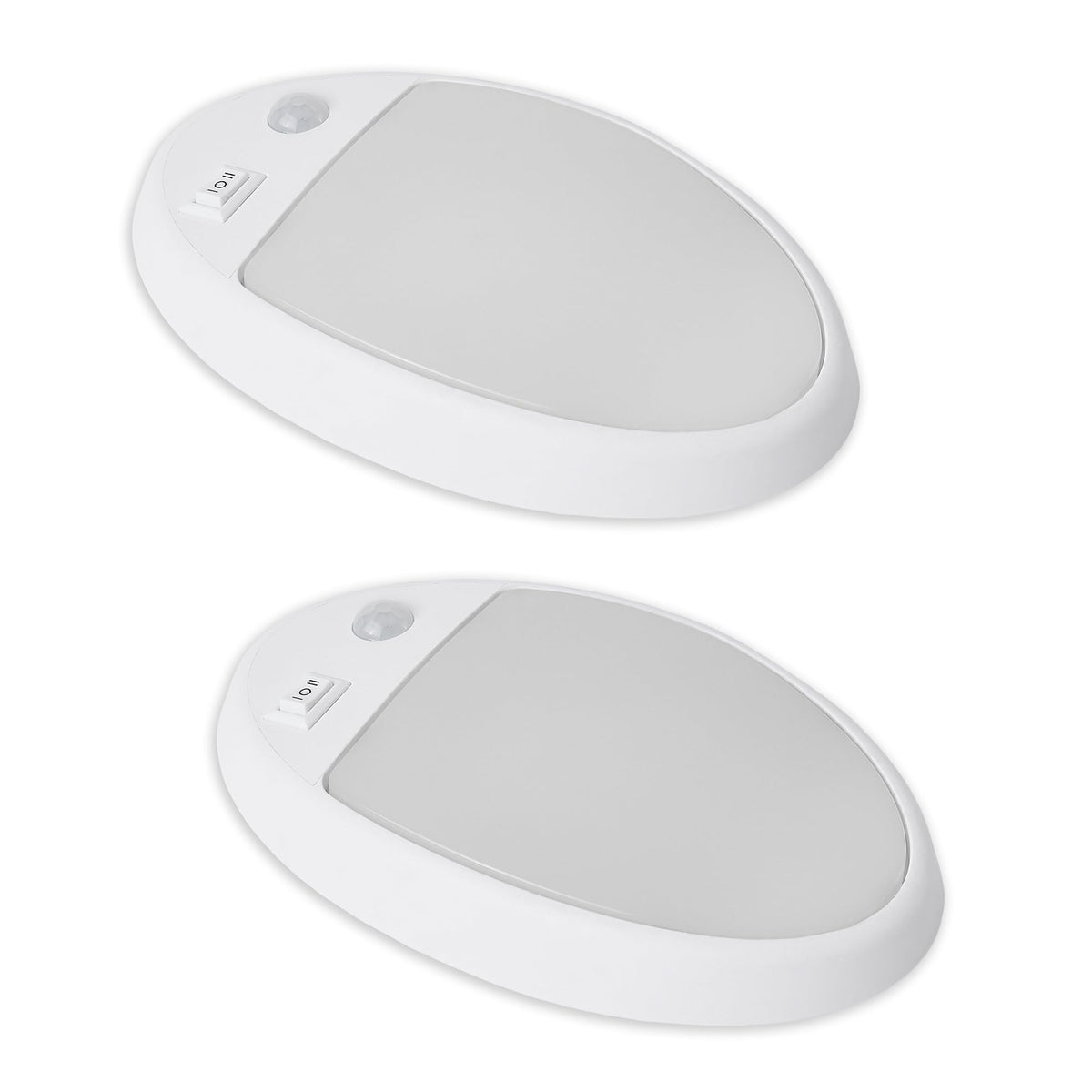 Lucere Facon close-up of 3-way switch and PIR sensor for easy mode control