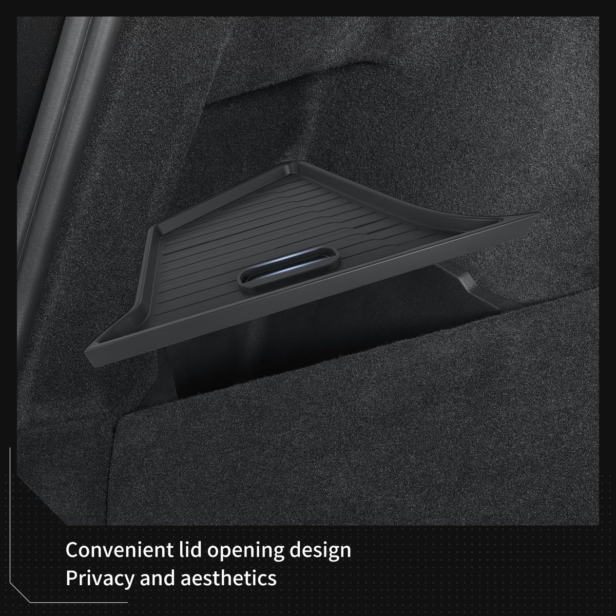 LUCKEASY bins holding umbrella and tools, keeps trunk organized and accessible