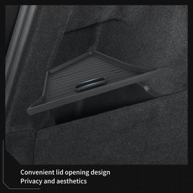 LUCKEASY bins holding umbrella and tools, keeps trunk organized and accessible