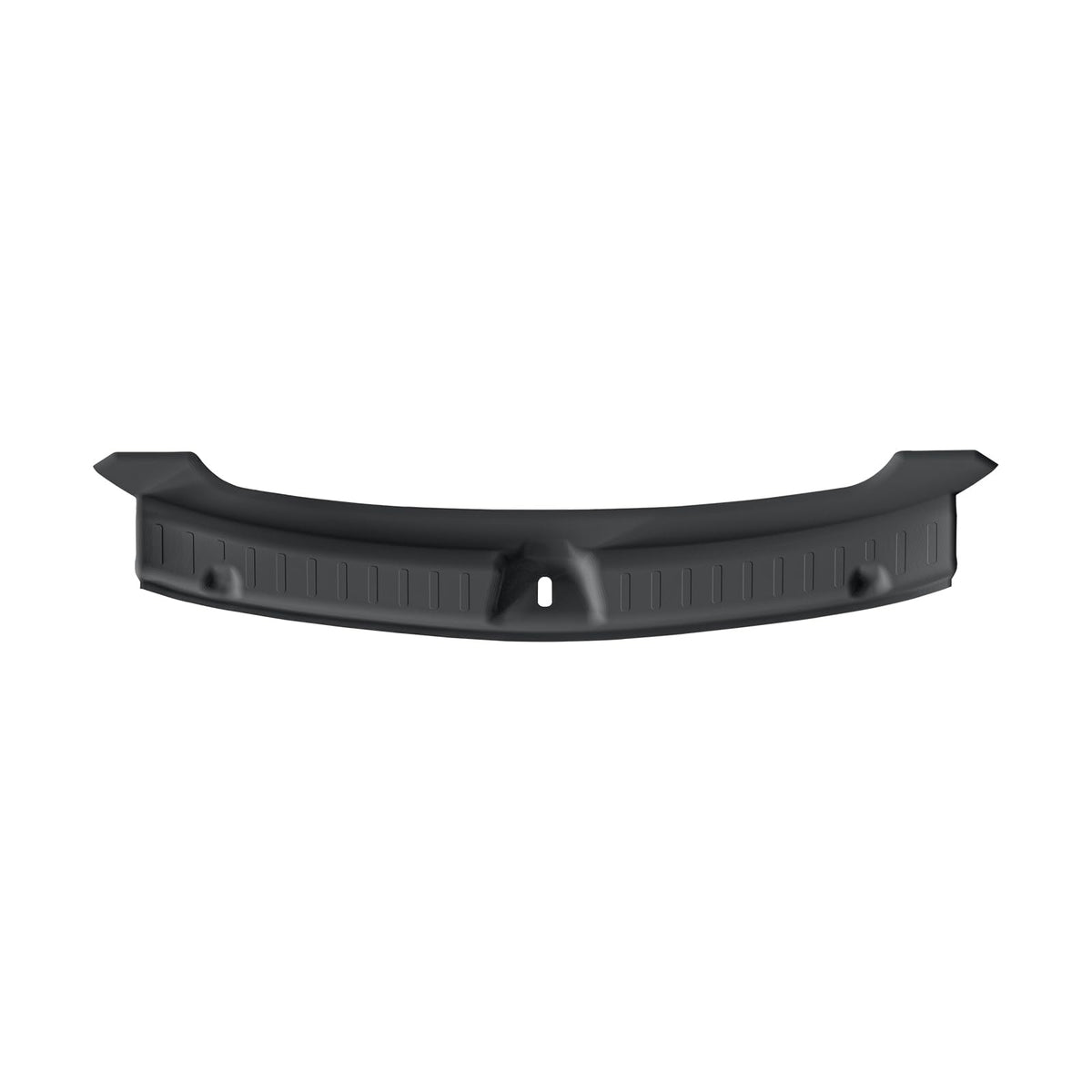 LUCKEASY rear bumper guard installed on Model Y, shields edges from scuffs