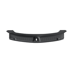LUCKEASY rear bumper guard installed on Model Y, shields edges from scuffs