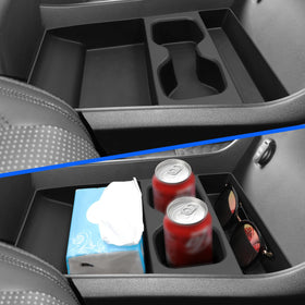 LUCKEASY installed in Hyundai Santa Fe console showing improved organization