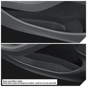 LUCKEASY installed on rear door showing organized passenger storage