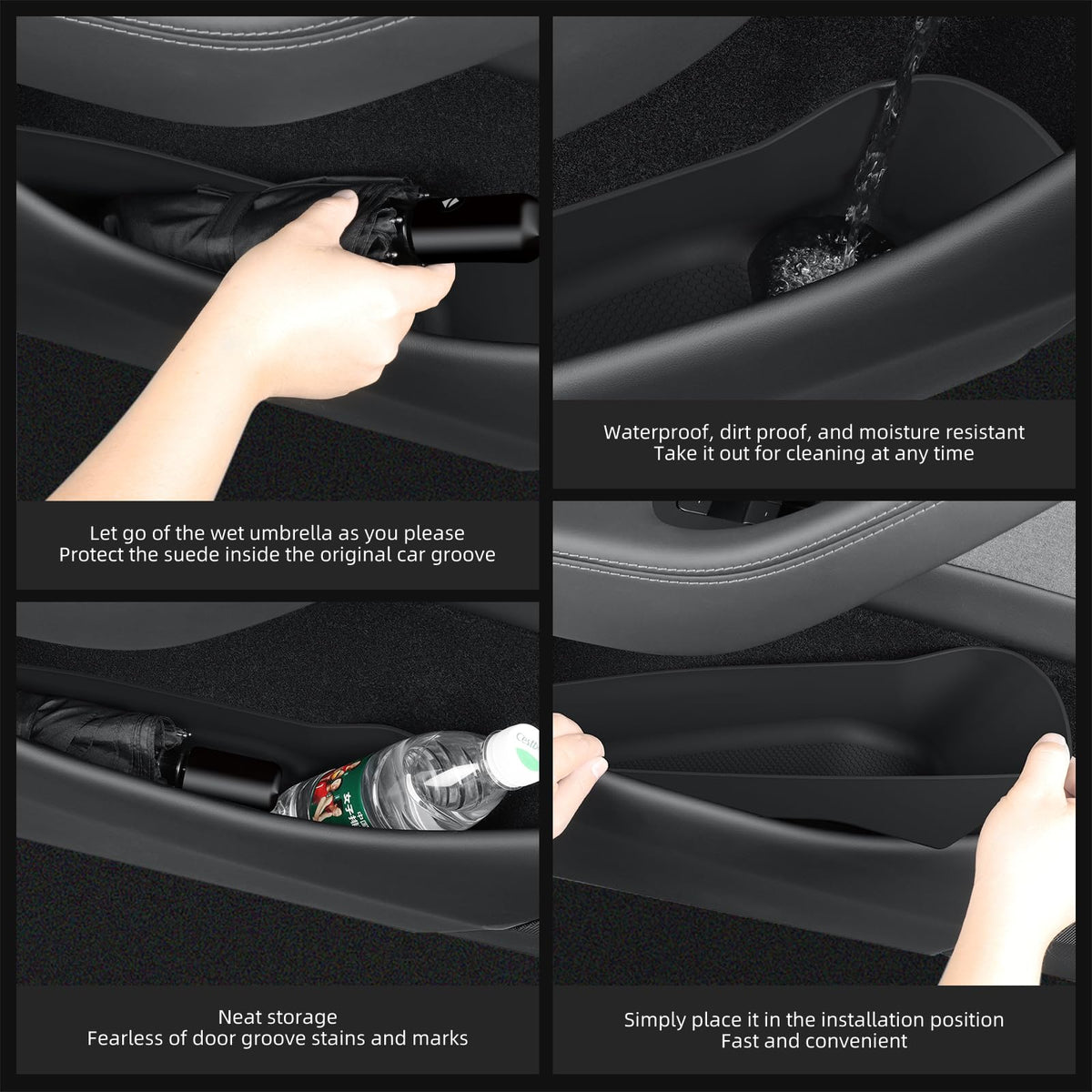 LUCKEASY phone and keys placed in tray illustrating easy access