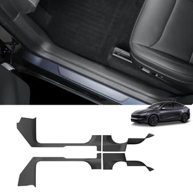 LUCKEASY rear sill protector fitted at back door preventing scuffs and dirt