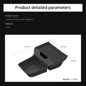 LUCKEASY side profile flush fit in console for stability benefit