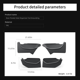 LUCKEASY next to ruler to show scale and precise fit for Model Y Juniper benefit