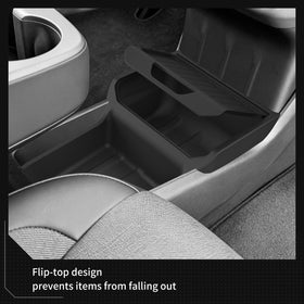 LUCKEASY top compartment detail with grille and lid for secure storage