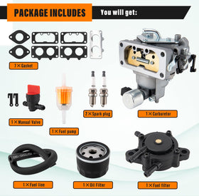 Lucky Seven carburetor installed on Kawasaki engine, restores smooth operation