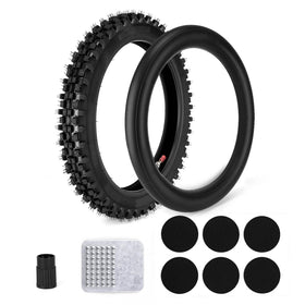 Lucky Seven front tire full view showing durable tread and improved traction