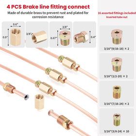 Lucky Seven installed brake line under vehicle demonstrating fitment
